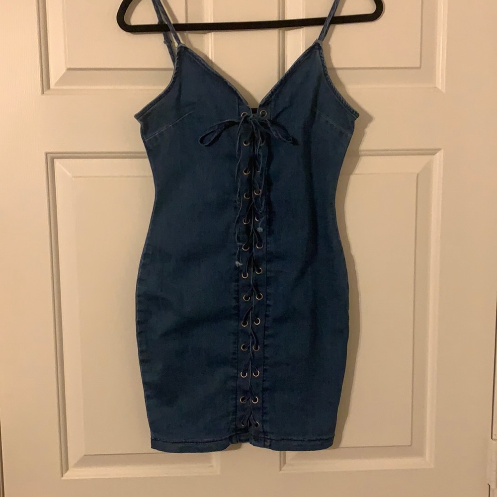 Eliacher Denim Mini Dress